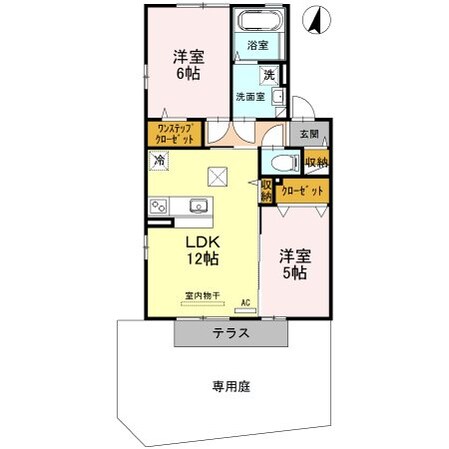 コンフォールA棟の物件間取画像